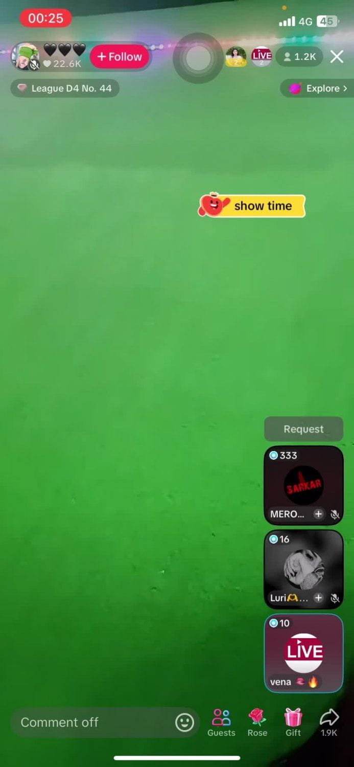 Nepali  Girl Tiktok Live Show - Fingering Video Screen Recording